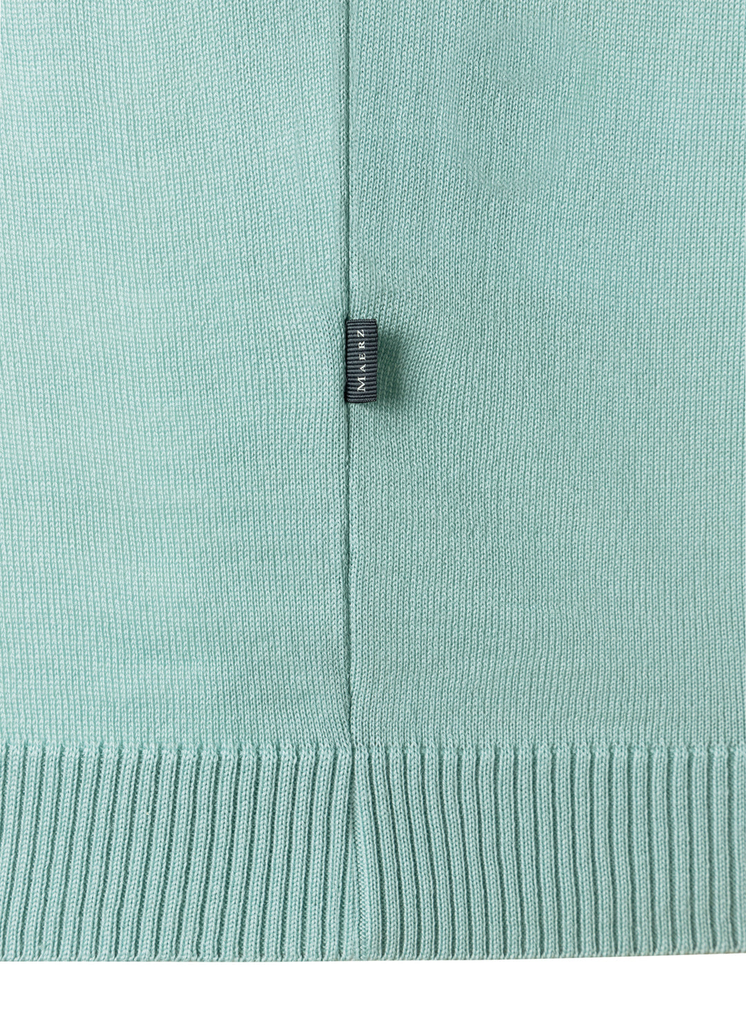 MAERZ v-hals trui merinowol-100% wol-HEREN TRUIEN & VESTEN-Groen