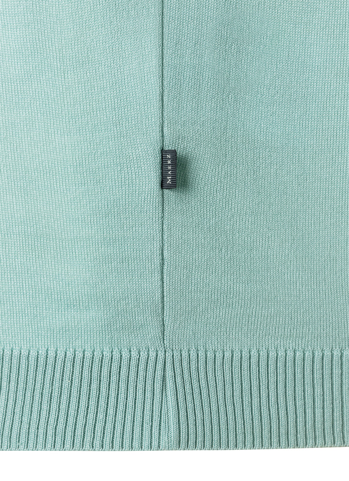 MAERZ v-hals trui merinowol-100% wol-HEREN TRUIEN & VESTEN-Groen