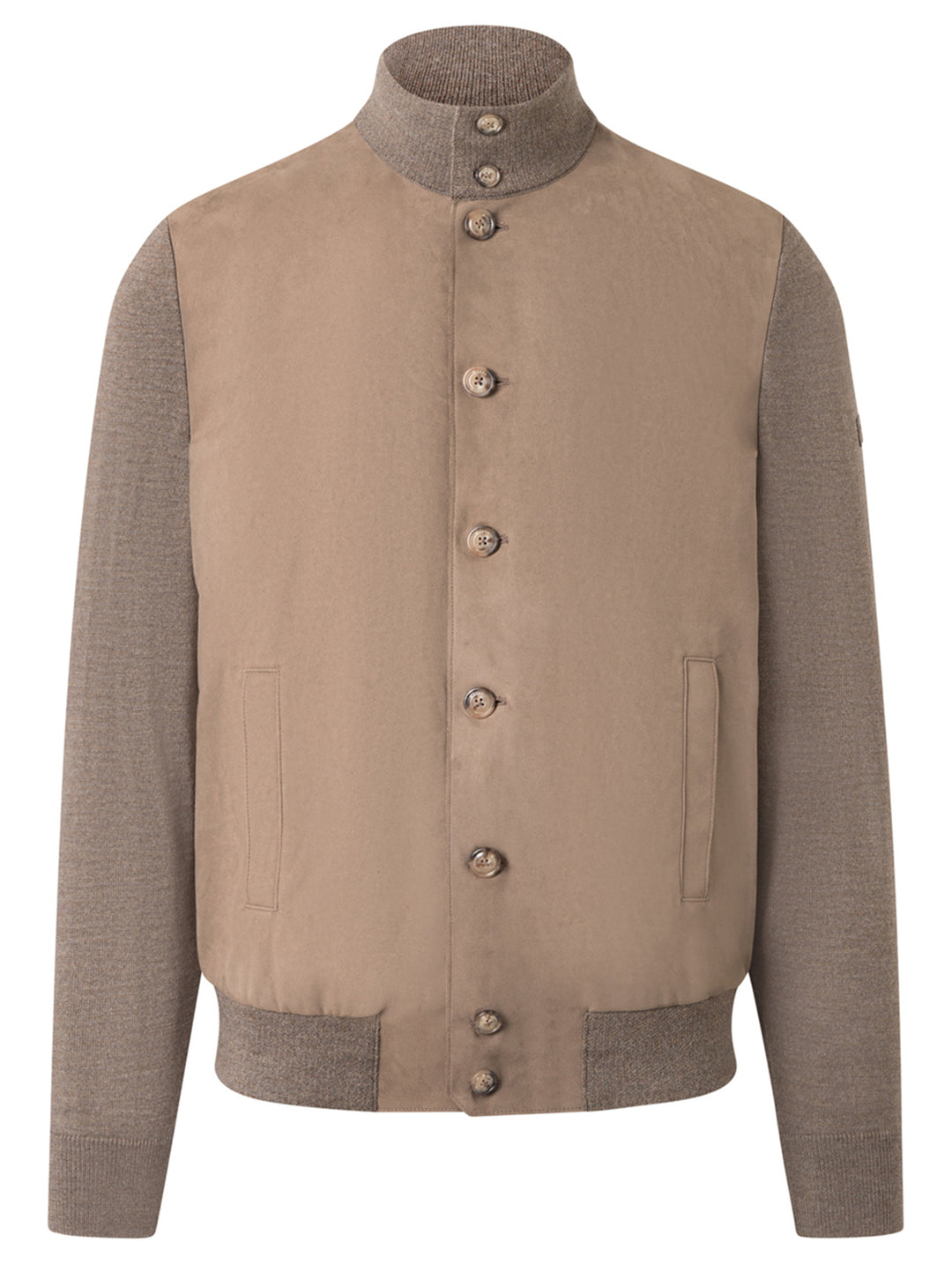 Maerz Vest Knoop – Bruin-100% wol<br />-HEREN TRUIEN & VESTEN-Bruin