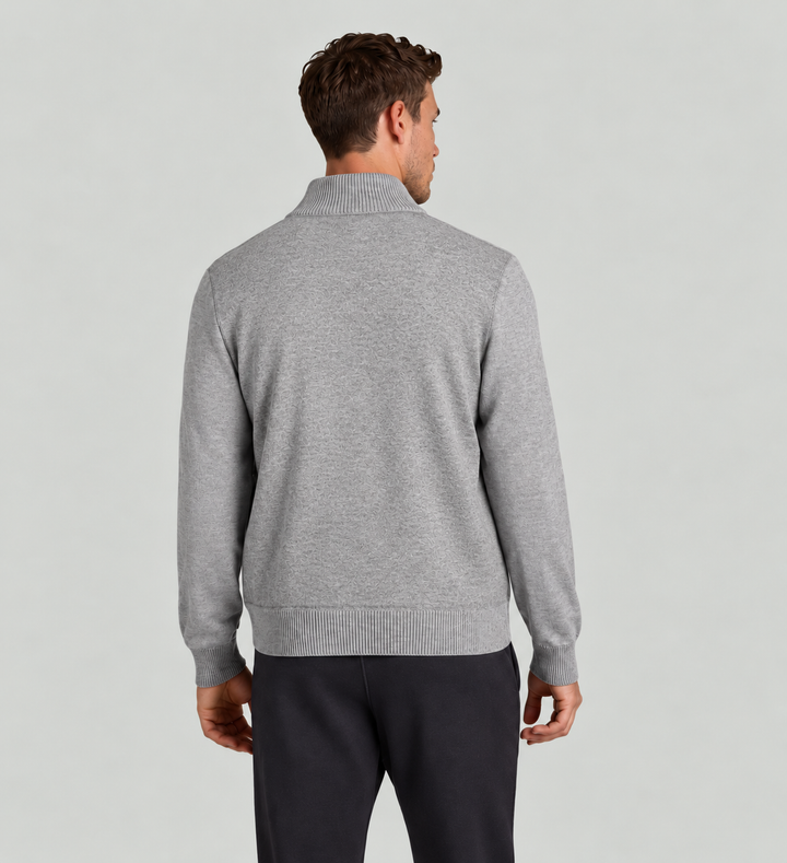 MAERZ Vest met Rits – Grijs-54% polyacryl, 24% wol, 22% polyester-HEREN TRUIEN & VESTEN-Grijs