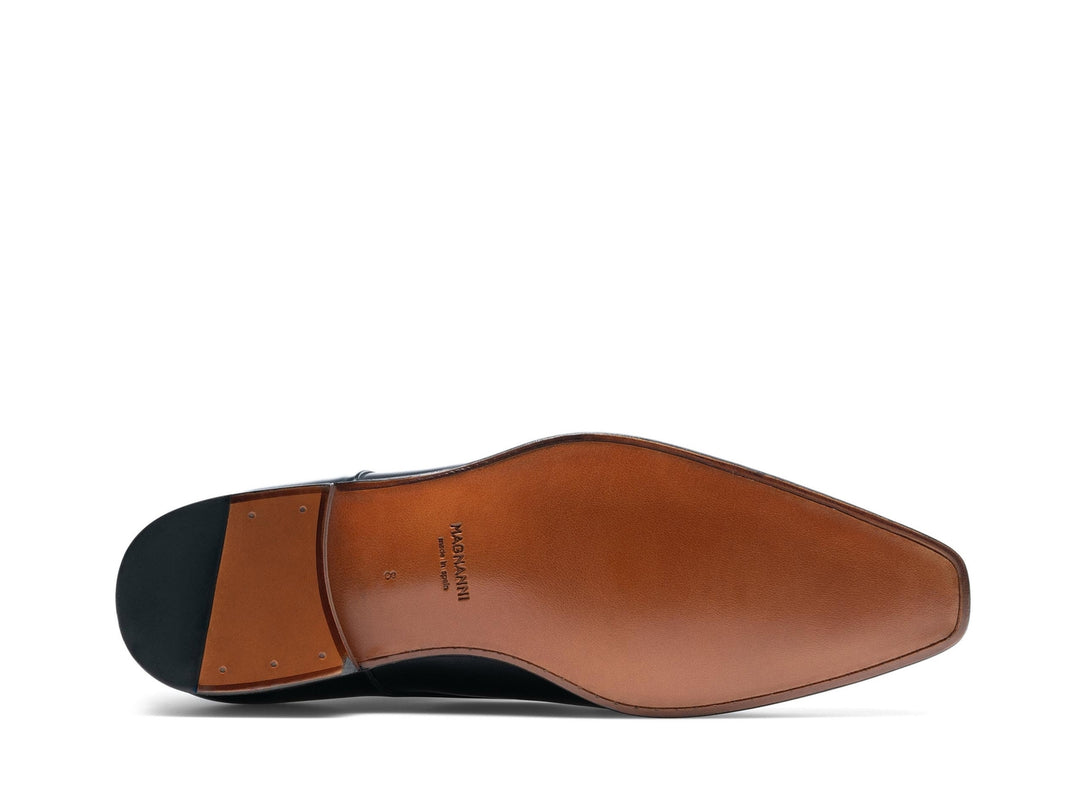 Magnanni PAROS Wind black-Leer-HEREN SCHOENEN & RIEMEN-Zwart