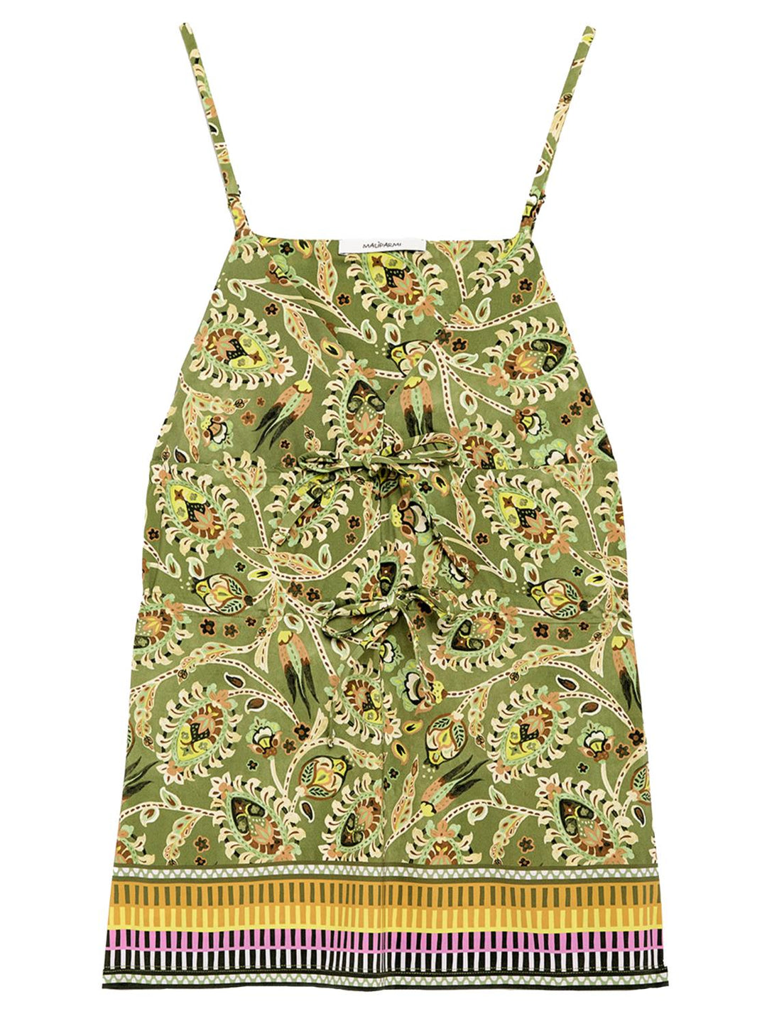 Maliparmi BOTANICA top jersey-81% polyamide, 19% elasthaan-DAMES TOPS & BLOUSES-Groen