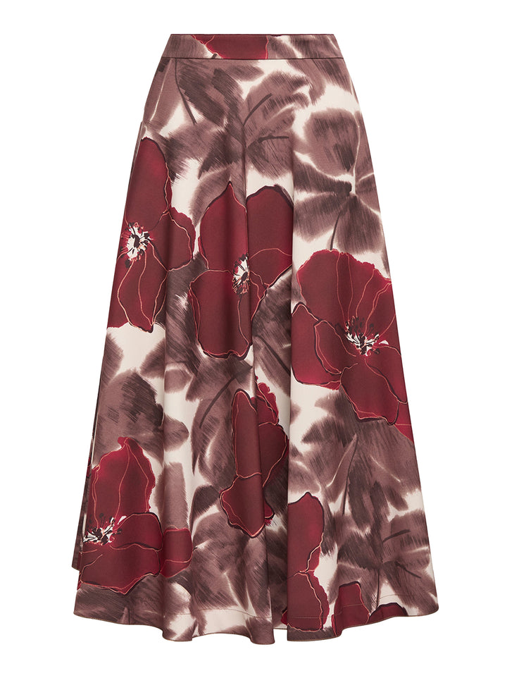 Maliparmi CAMOU FLOWER CADY rok-Materiaal: 54% 38% POLYESTER 8% ELASTAAN-DAMES ROKKEN-Rood