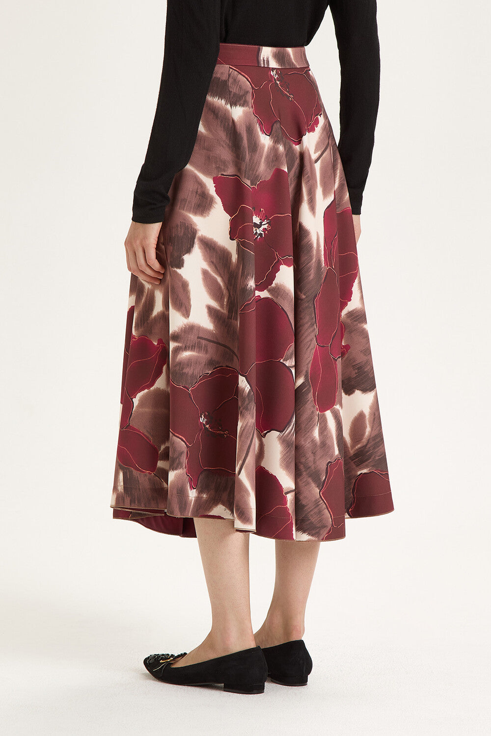 Maliparmi CAMOU FLOWER CADY rok-Materiaal: 54% 38% POLYESTER 8% ELASTAAN-DAMES ROKKEN-Rood