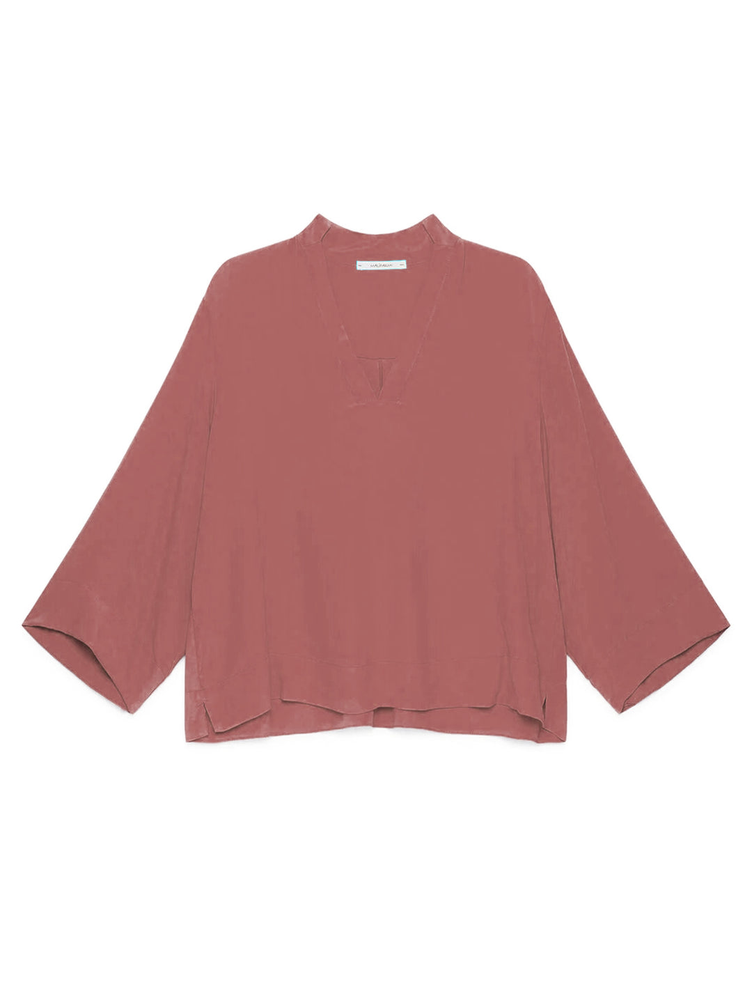Maliparmi Fluid Crepe blouse-69% Acetaat<br />31% Zijde<br />-DAMES TOPS & BLOUSES-Rood