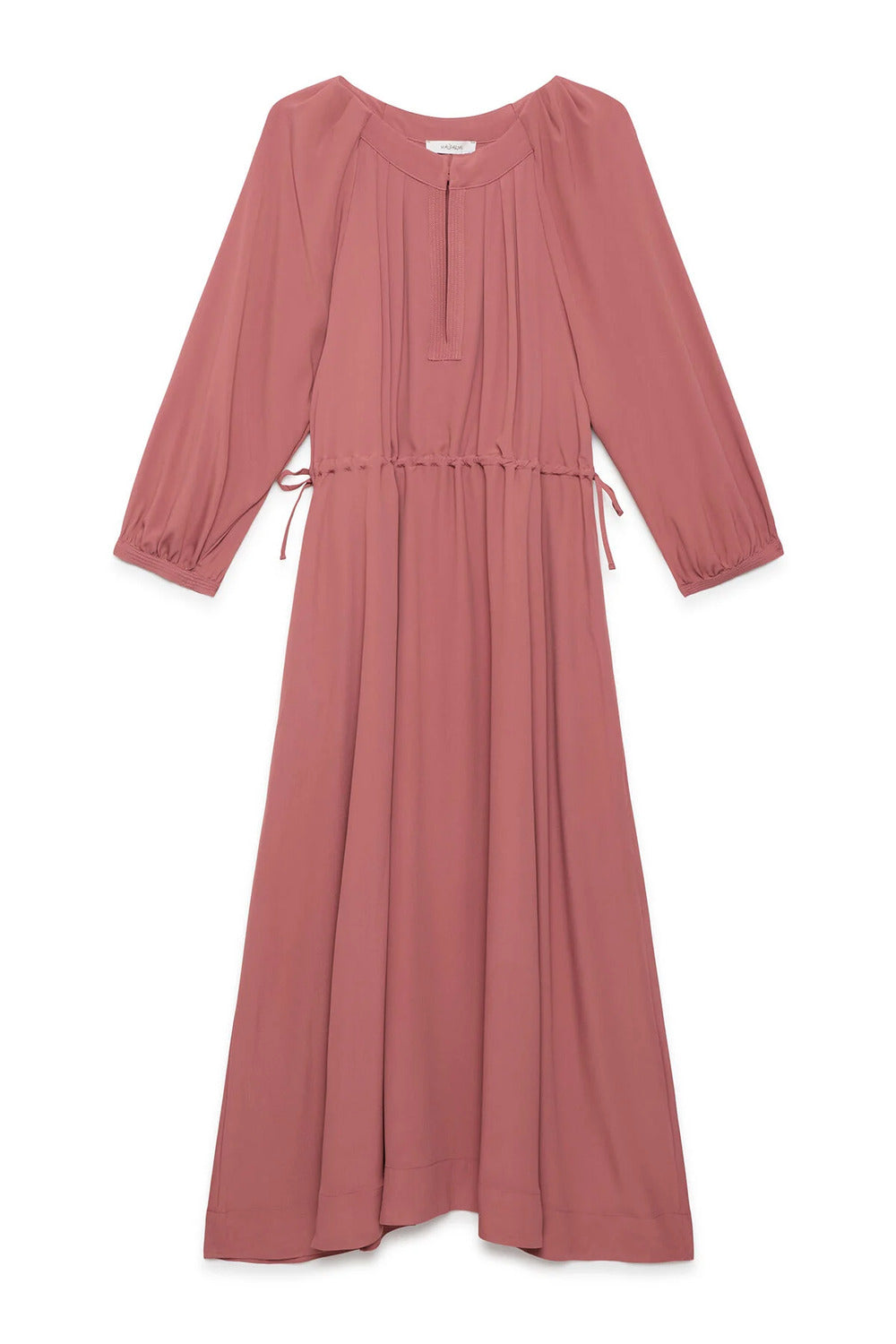 Maliparmi  Fluid Crepe Jurk-69% Acetaat<br />31% Zijde<br />-DAMES JURKEN-Rood