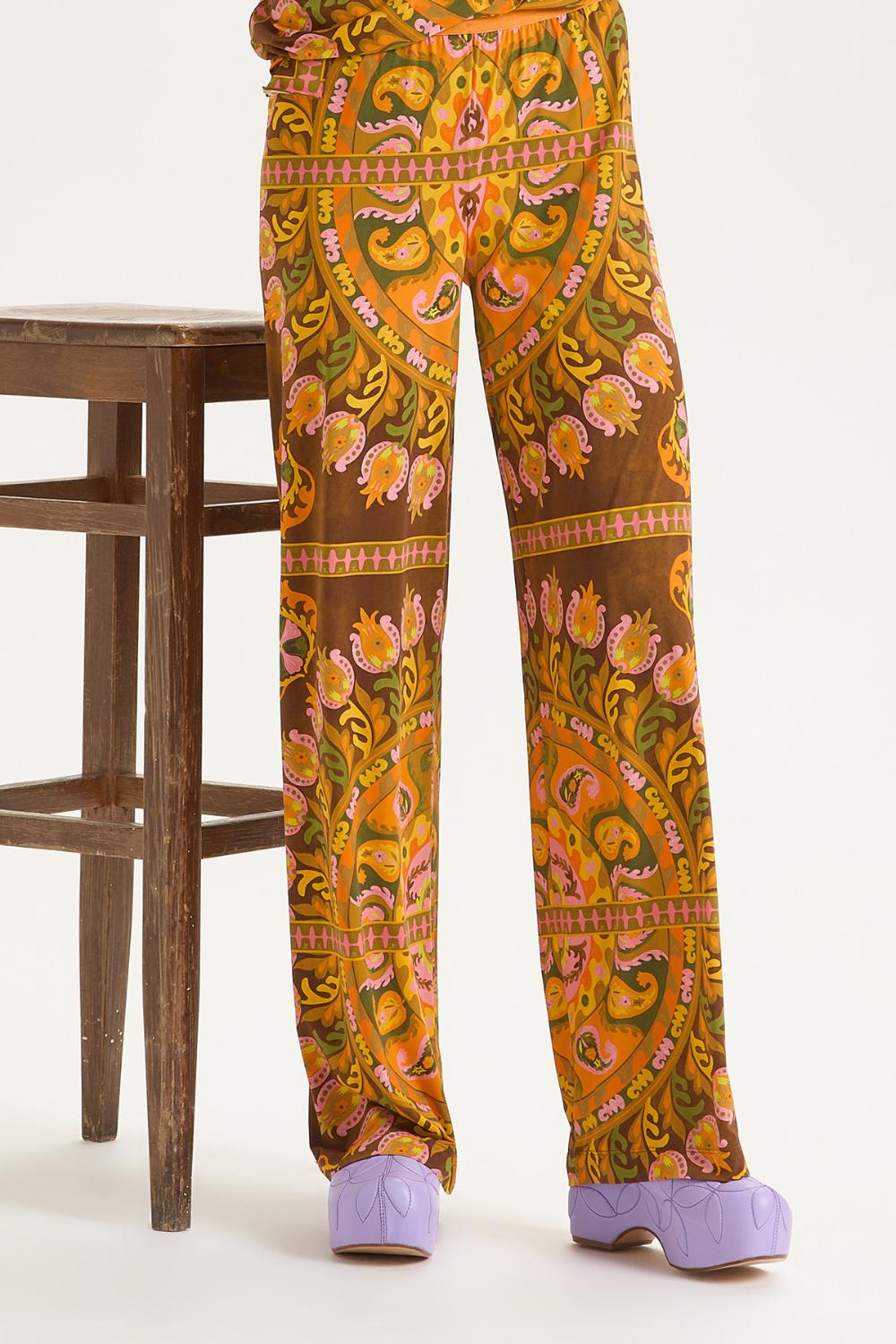 Maliparmi pantalon SUZANI-81% polyamide, 19% elasthaan-DAMES BROEKEN-Oranje