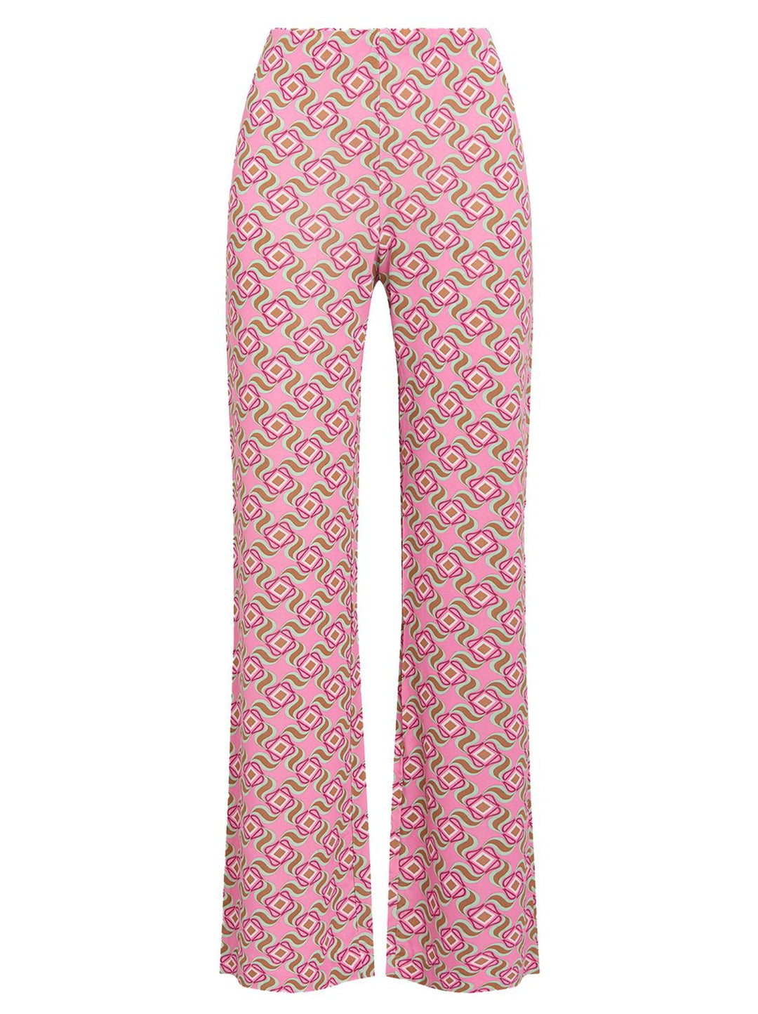 Maliparmi pantalon SWIRL-92% viskose, 8% elasthaan-DAMES BROEKEN-Roze