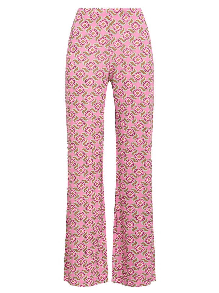 Maliparmi pantalon SWIRL-92% viskose, 8% elasthaan-DAMES BROEKEN-Roze