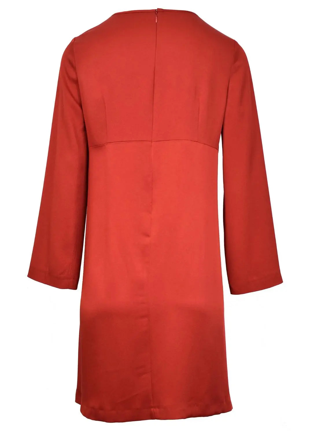 Maliparmi rode jurk-75% acetate, 25% viscose-DAMES JURKEN-Rood