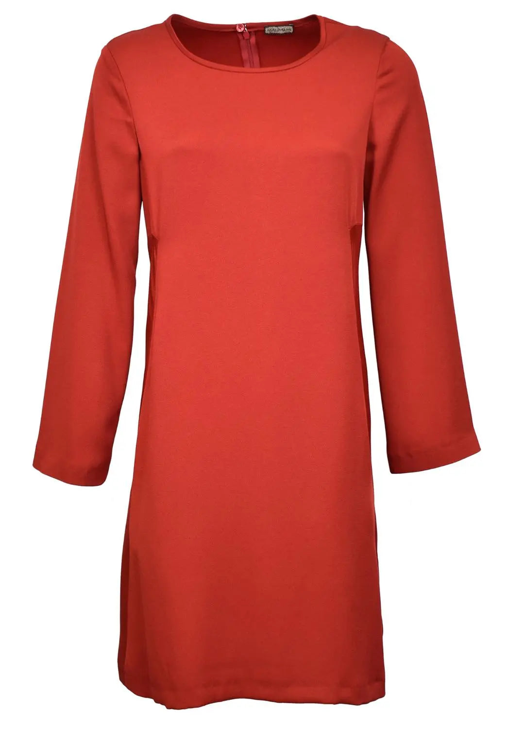 Maliparmi rode jurk-75% acetate, 25% viscose-DAMES JURKEN-Rood