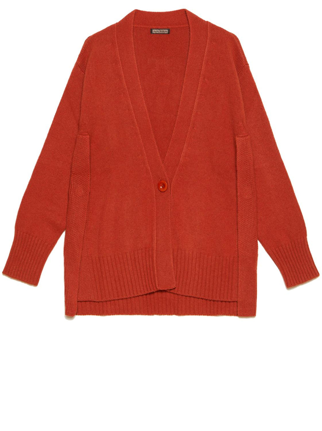 Maliparmi vest-8% kashmier, 47% wol, 30% viskose, 15% polyamide-DAMES TRUIEN & VESTEN-Oranje