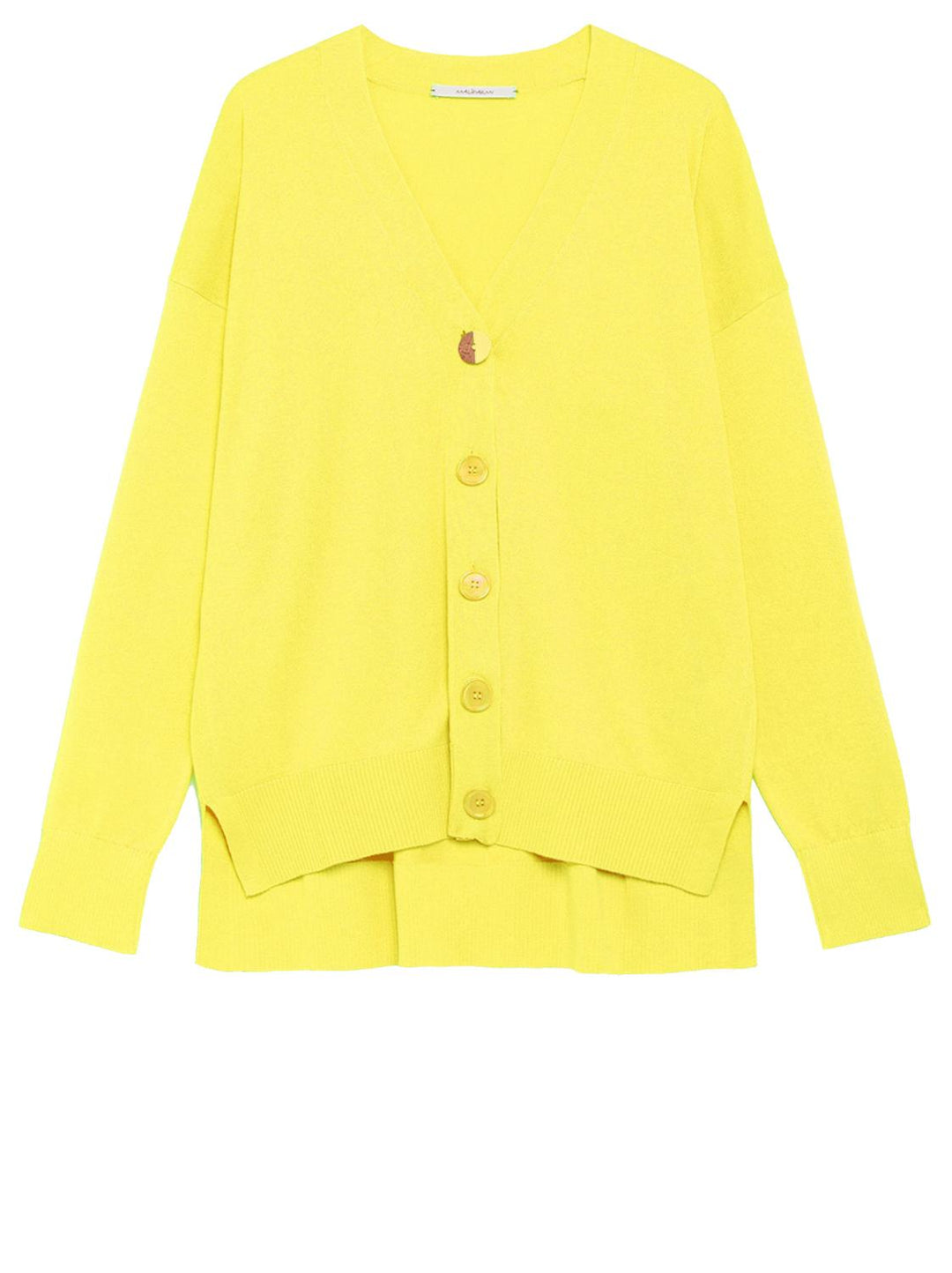 Maliparmi vest SMOOTH SPRING-60% katoen, 40% modaal-DAMES TRUIEN & VESTEN-Geel