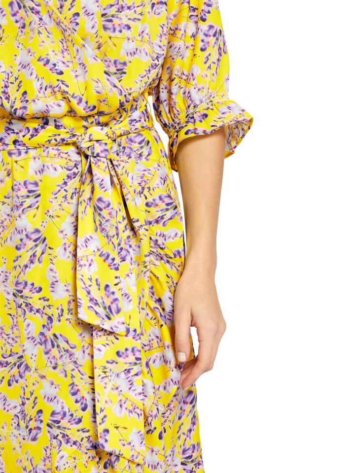 Marc Cain bedrukte jurk-100% polyester-DAMES JURKEN-Geel