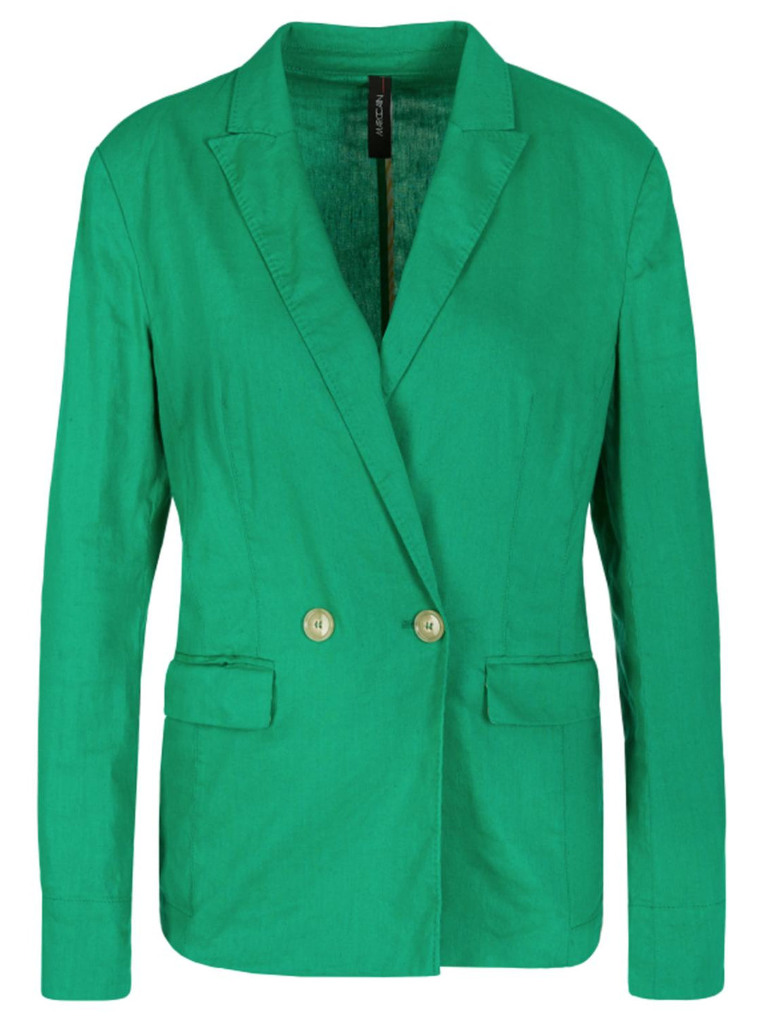 Marc Cain blazer-alg.: 59% linnen, 39% viscose, 2% elastaan-DAMES BLAZERS & GILETS-Groen