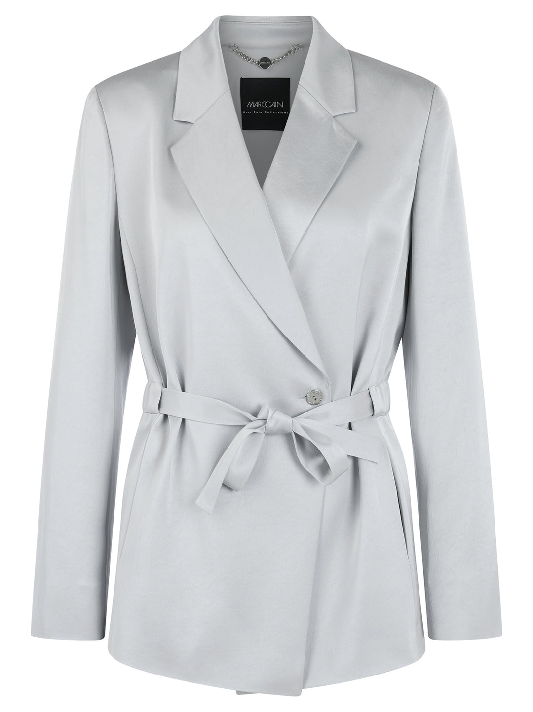 Marc Cain Blazer – Grijs-82% acetaat, 18% polyester-DAMES BLAZERS & JASJES-Grijs