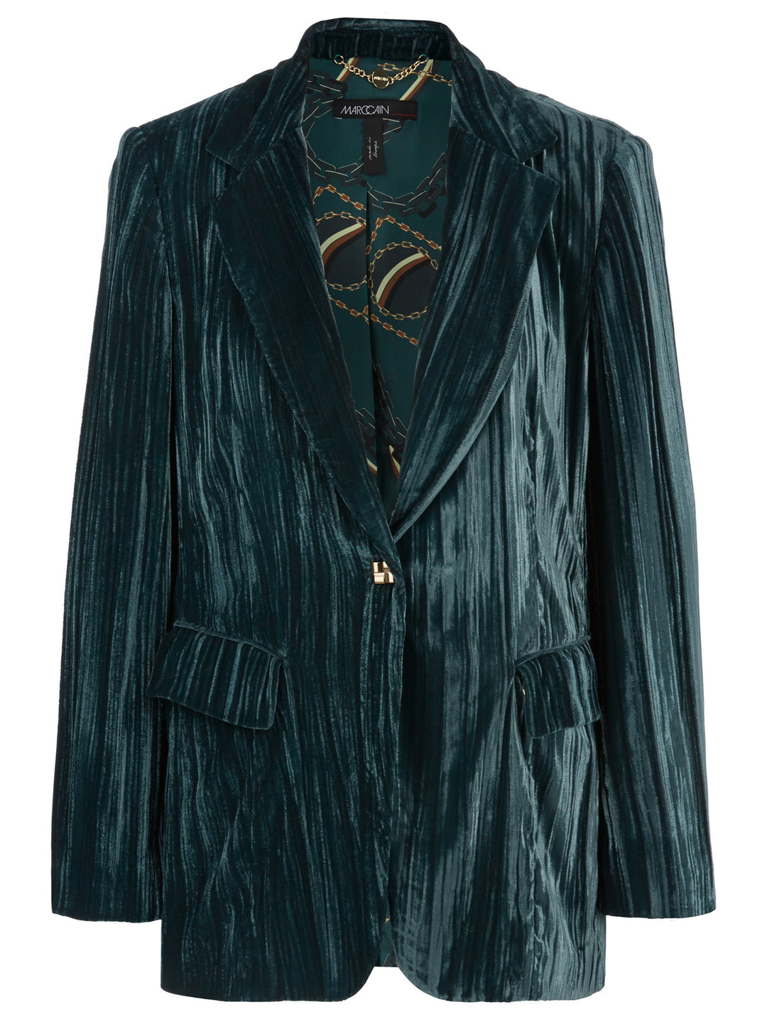 Marc Cain blazer van geplet fluweel-Materiaal<br />voering: 69% polyester (gerecycled), 31% polyester<br />alg.: 100% pol