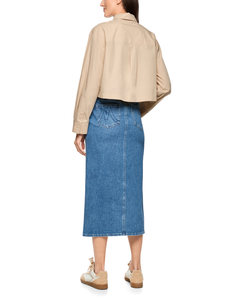 Marc Cain Blouse Lange Mouw – Beige-100% katoen-DAMES TOPS & BLOUSES-Beige