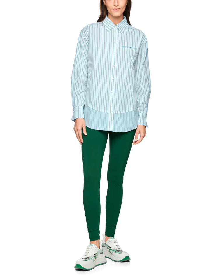 Marc Cain Blouse Lange Mouw – Groen-100% katoen-DAMES TOPS & BLOUSES-Groen