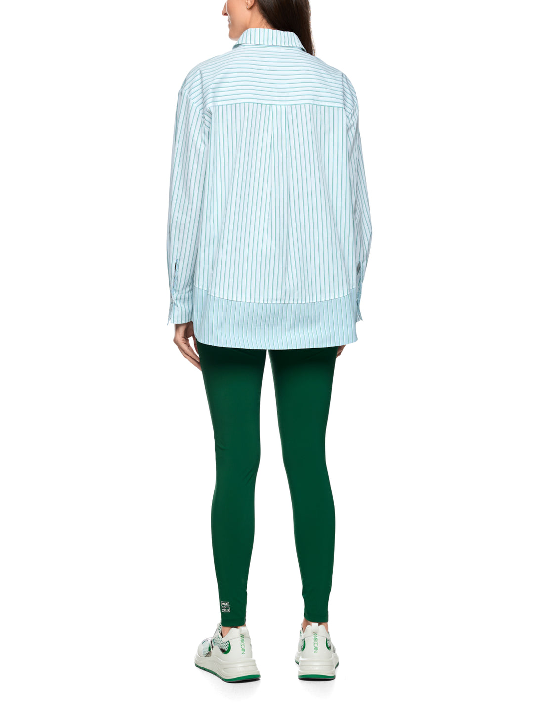 Marc Cain Blouse Lange Mouw – Groen-100% katoen-DAMES TOPS & BLOUSES-Groen