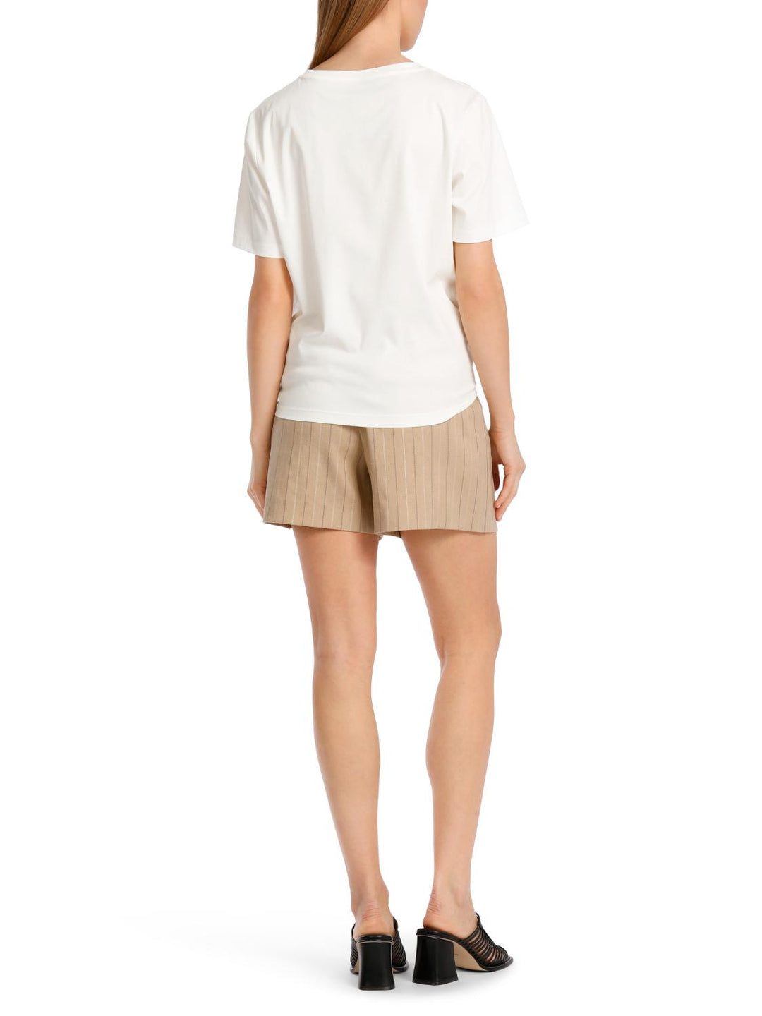 Marc Cain blouse materiaalmix-voorstuk: 100% zijde<br />rest: 100% katoen-DAMES TOPS & BLOUSES-Beige