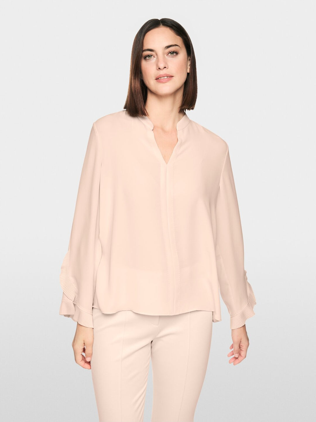 Marc Cain Blouse met Plissé Details – Room-100% polyester-DAMES TOPS & BLOUSES-Room