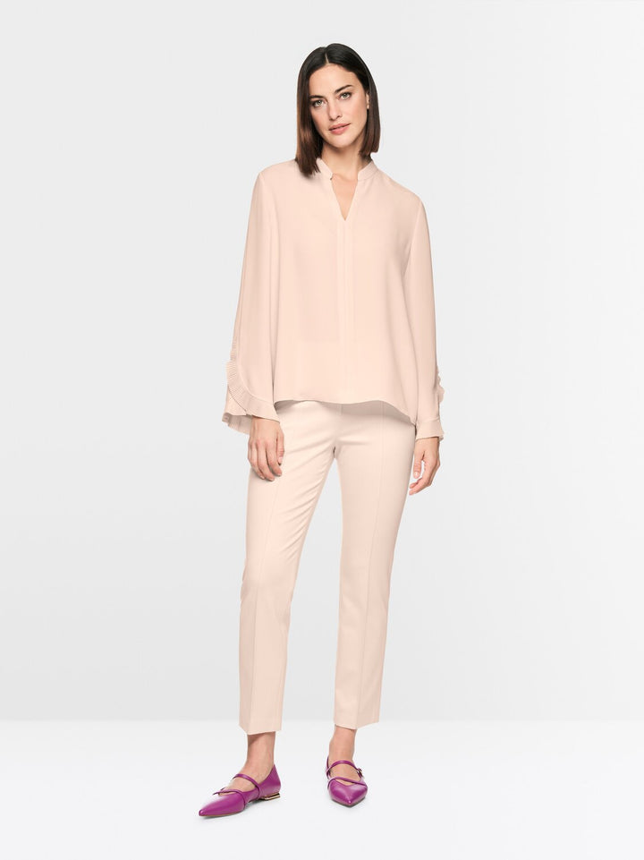 Marc Cain Blouse met Plissé Details – Room-100% polyester-DAMES TOPS & BLOUSES-Room