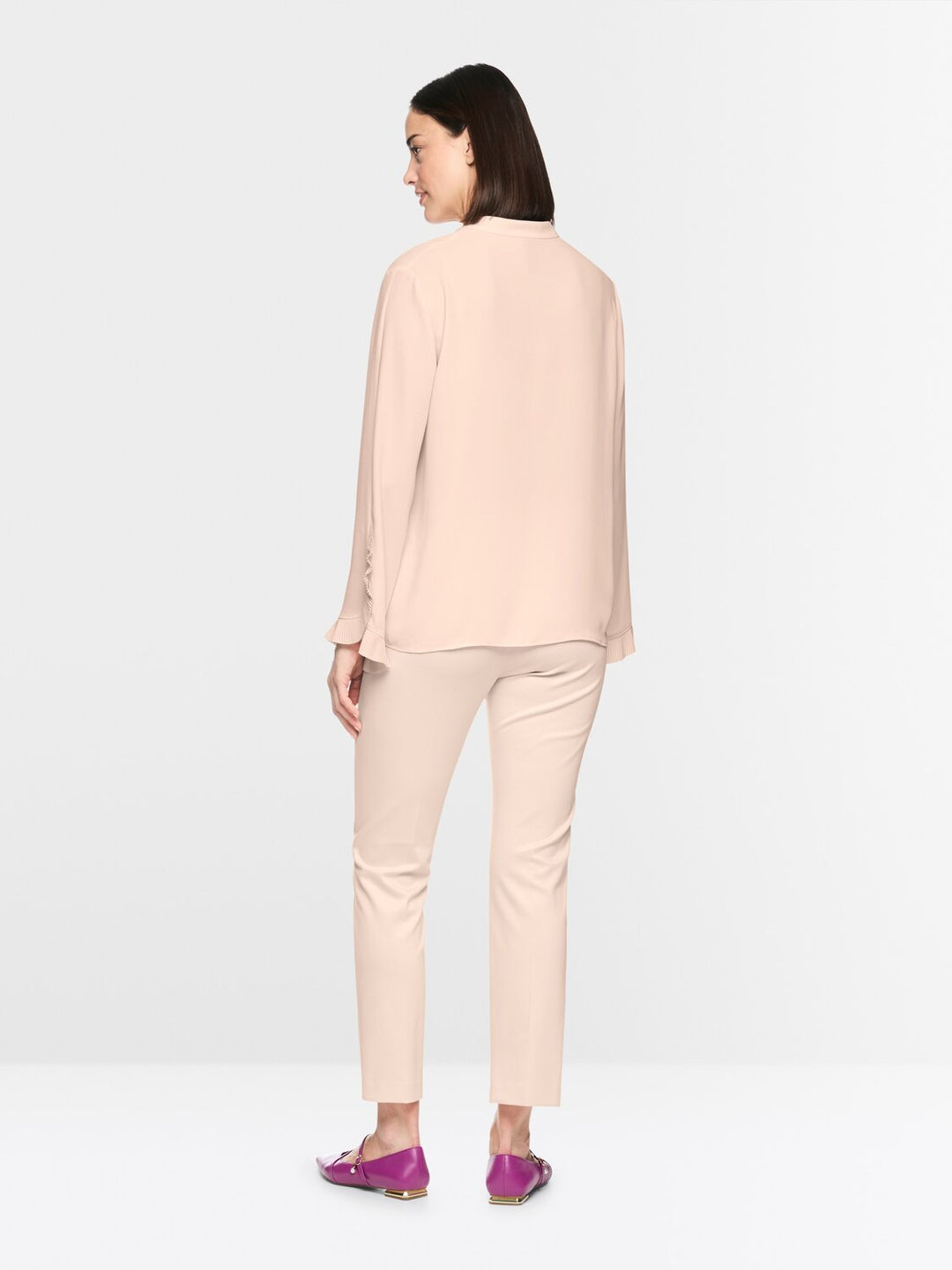 Marc Cain Blouse met Plissé Details – Room-100% polyester-DAMES TOPS & BLOUSES-Room