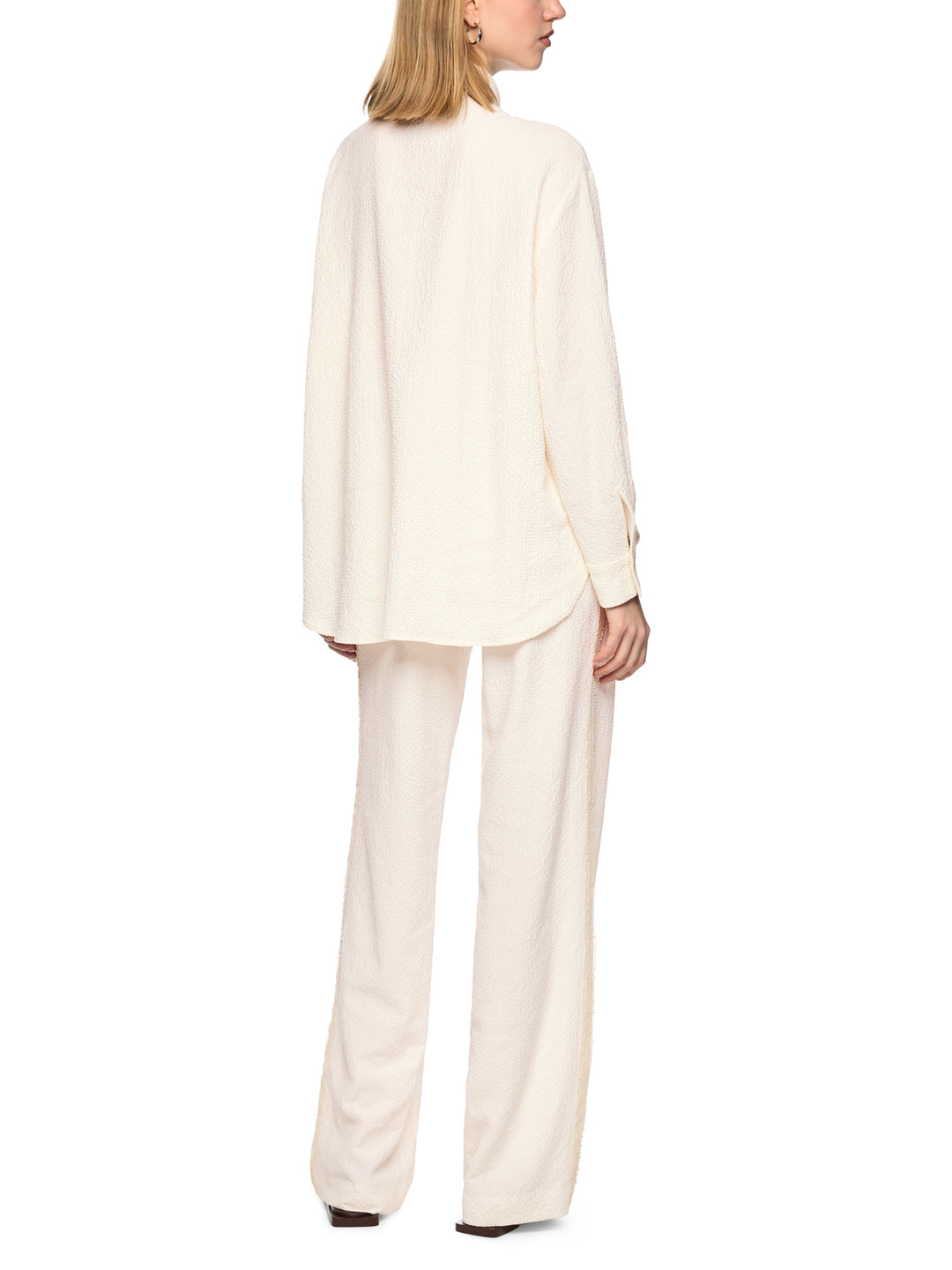Marc Cain Blouse met structuur – Room-54% viscose, 45% polyester, 1% elastaan-DAMES TOPS & BLOUSES-Room