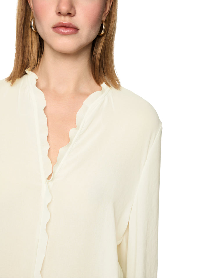 Marc Cain Blouse met Volant – Room-100% polyester-DAMES TOPS & BLOUSES-Room
