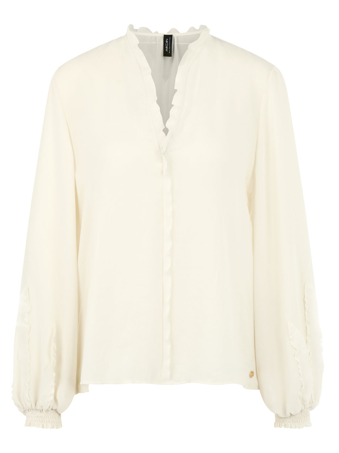 Marc Cain Blouse met Volant – Room-100% polyester-DAMES TOPS & BLOUSES-Room