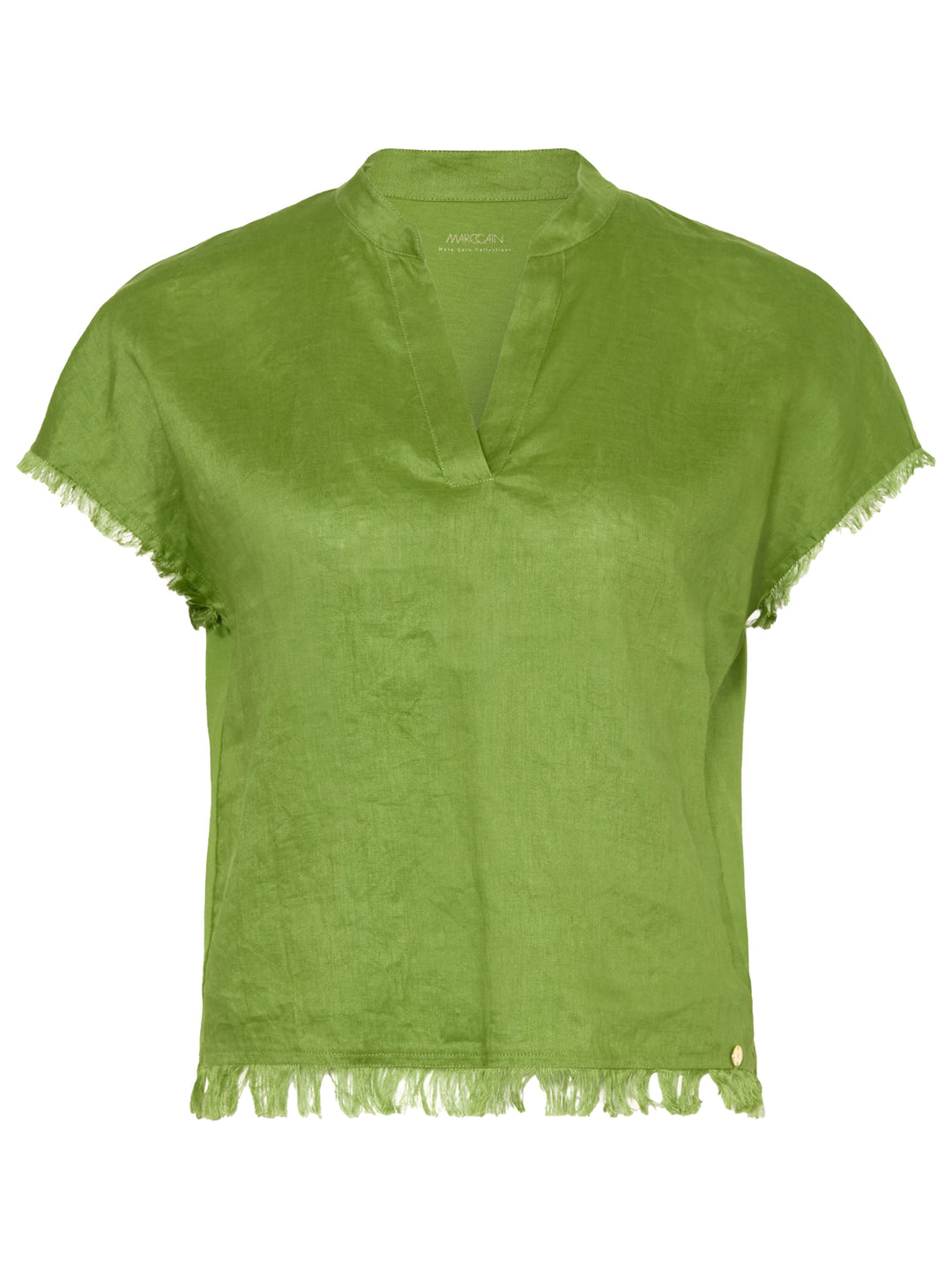 Marc Cain Blouse Shirt – Groen-100% katoen-DAMES TOPS & BLOUSES-Groen