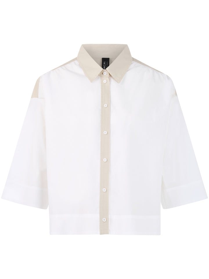 Marc Cain Blouse – Wit-100% katoen-DAMES TOPS & BLOUSES-Wit