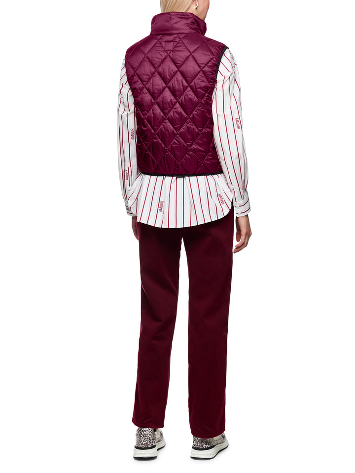 Marc Cain body warmer – Rood-100% polyester-DAMES JASSEN & JACKS-Rood