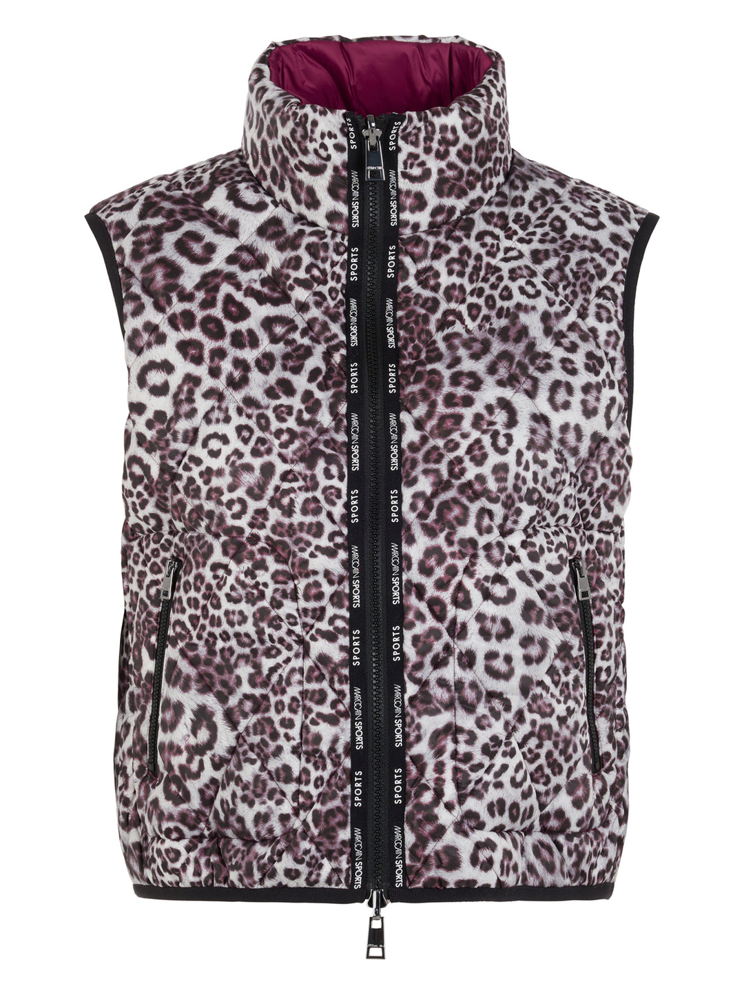 Marc Cain body warmer – Rood-100% polyester-DAMES JASSEN & JACKS-Rood