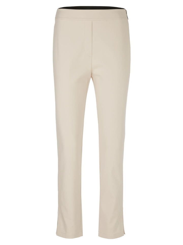 Marc Cain broek SLIVEN-50% katoen (biologisch), 47% polyester, 3% elastaan-DAMES BROEKEN-Beige
