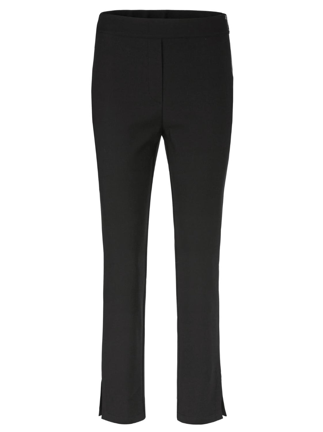 Marc Cain broek SLIVEN-50% katoen (biologisch), 47% polyester, 3% elastaan-DAMES BROEKEN-Zwart