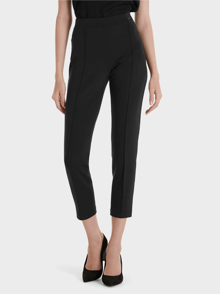 Marc Cain broek stretchjersey-alg.: 87% polyester, 13% elastaan-DAMES BROEKEN-Zwart
