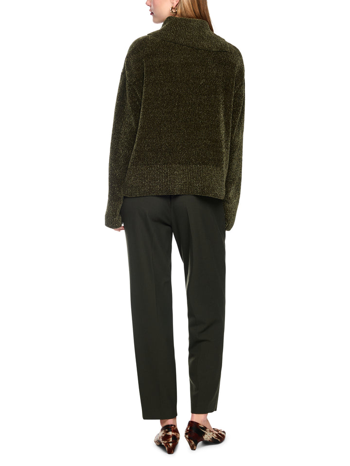 Marc Cain Chenille Coltrui – Groen-100% polyester-DAMES TRUIEN & VESTEN-Groen