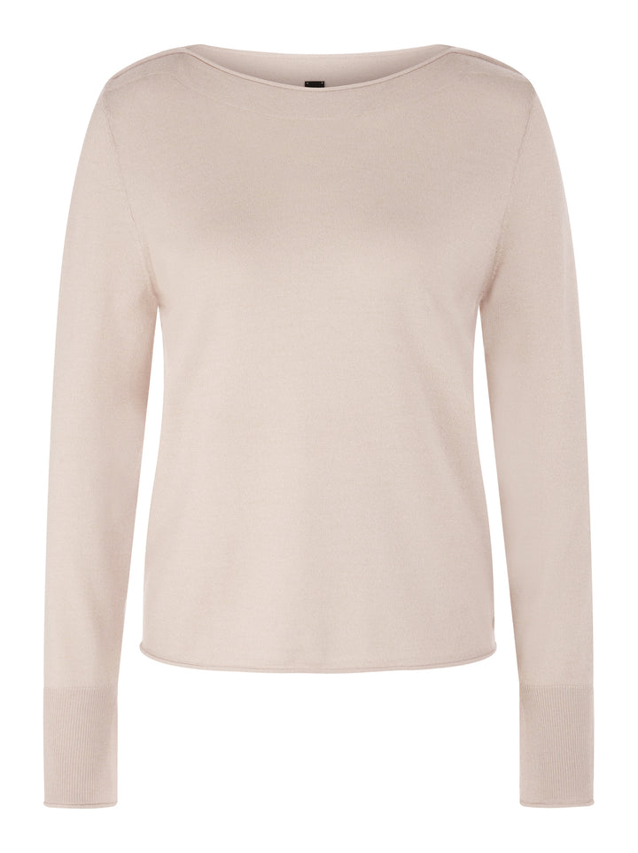 Marc Cain Collections – Beige Trui-85% wol, 11% polyamide, 4% polyester-DAMES TRUIEN & VESTEN-Beige