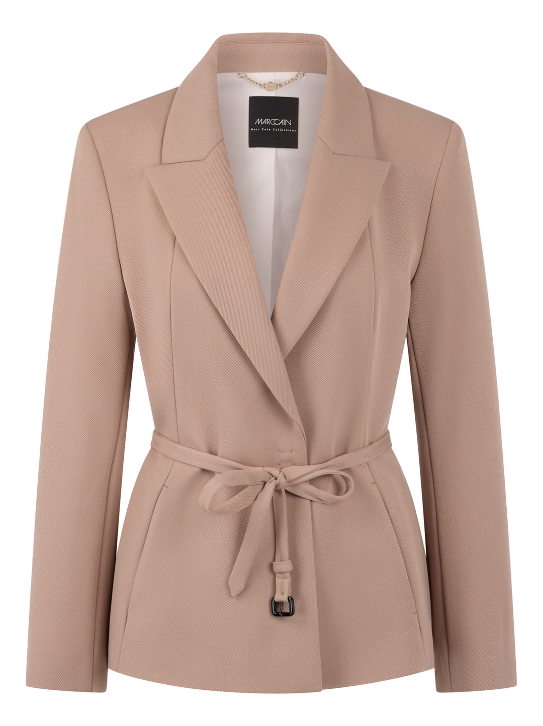 Marc Cain Collections – Blazer Beige-91% polyester, 9%elastaan-DAMES BLAZERS & JASJES-Beige