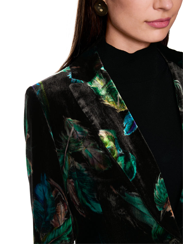 Marc Cain Collections Blazer – Groen-80% viscose, 20% polyamide-DAMES BLAZERS & GILETS-Groen