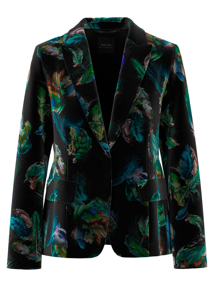 Marc Cain Collections Blazer – Groen-80% viscose, 20% polyamide-DAMES BLAZERS & GILETS-Groen