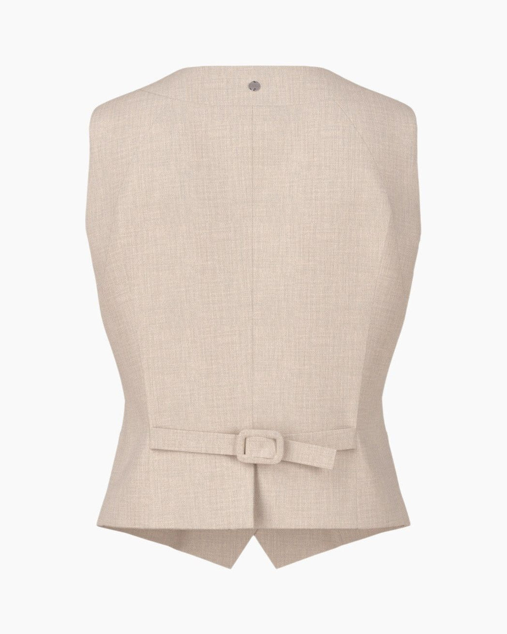 Marc Cain Collections Gilet – Beige-48% viscose, 48% polyester, 4% elasthaan-DAMES BLAZERS & JASJES-Beige