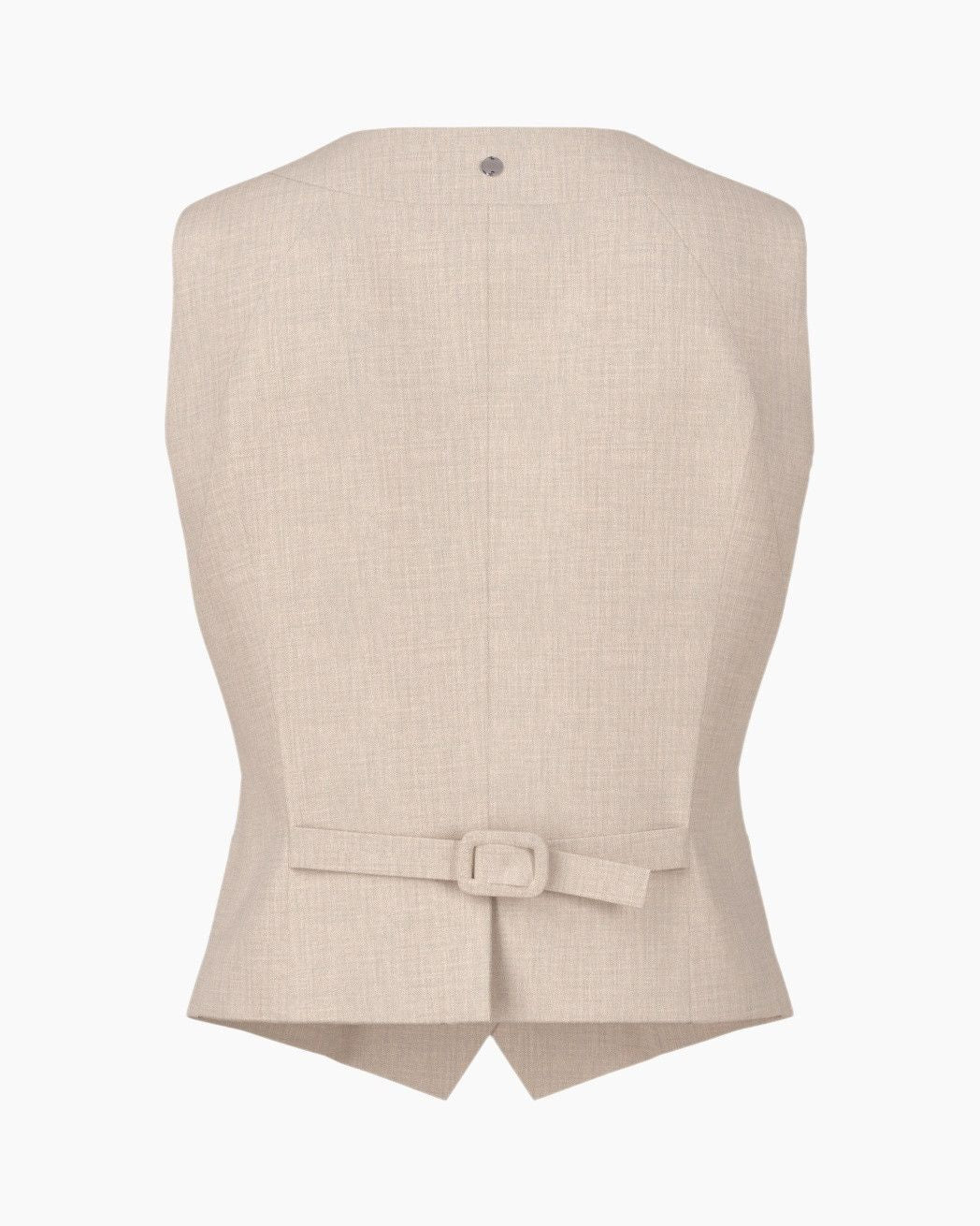 Marc Cain Collections Gilet – Beige-48% viscose, 48% polyester, 4% elasthaan-DAMES BLAZERS & JASJES-Beige