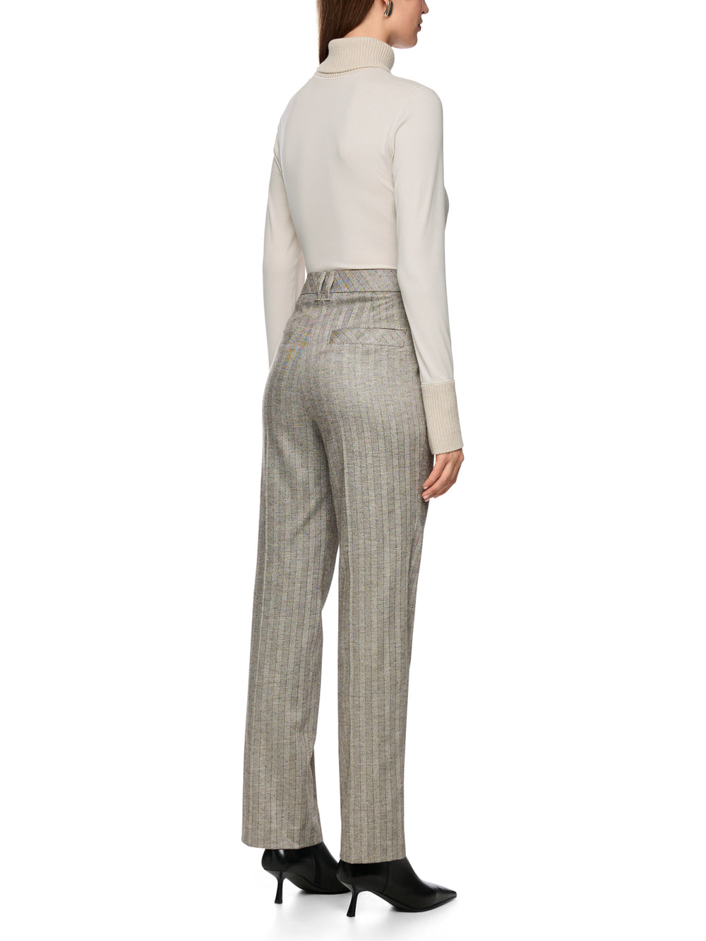 Marc Cain Collections Knit Longsleeve – Beige-92% katoen, 8% elastaan-DAMES TOPS & BLOUSES-Beige