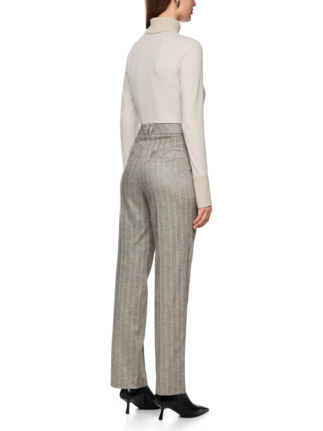 Marc Cain Collections Knit Longsleeve – Beige-92% katoen, 8% elastaan-DAMES TOPS & BLOUSES-Beige