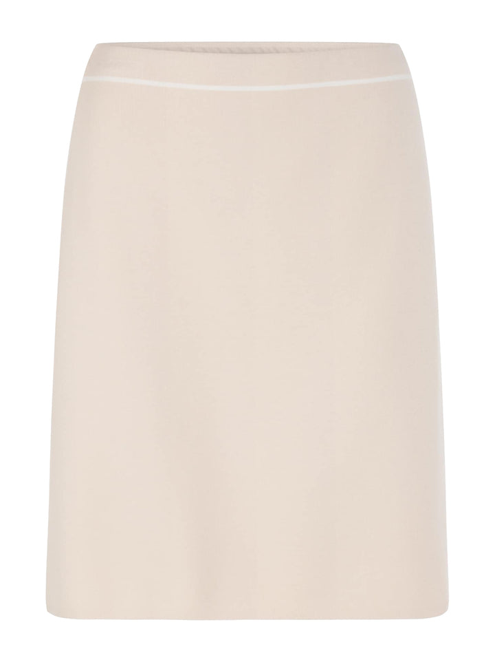 Marc Cain Collections – Korte Rok Beige-70% viscose, 30% polyester-DAMES ROKKEN-Beige