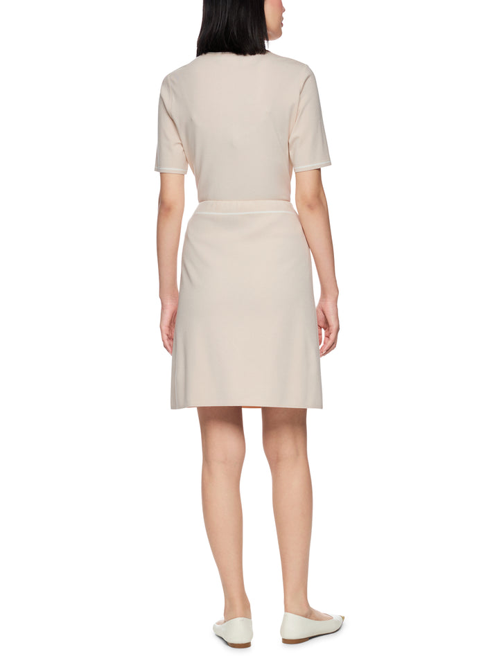 Marc Cain Collections – Korte Rok Beige-70% viscose, 30% polyester-DAMES ROKKEN-Beige
