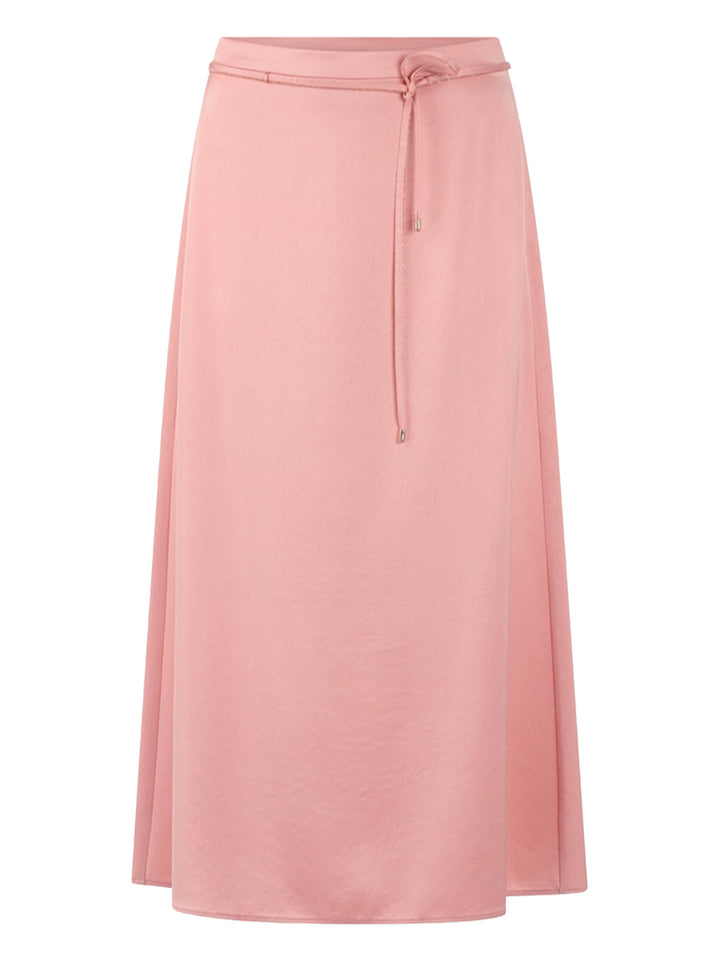 Marc Cain Collections – Lange Rok Roze-82% acetate, 18% polyester-DAMES ROKKEN-Roze